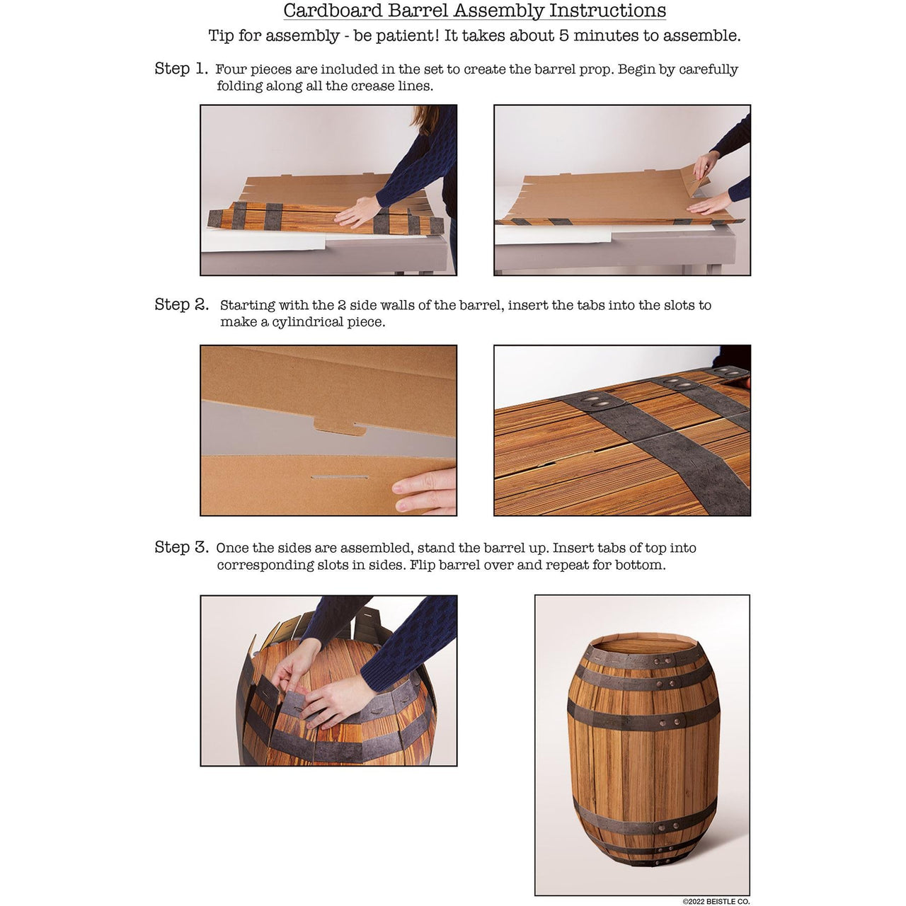 Beistle 3-D Barrel Prop