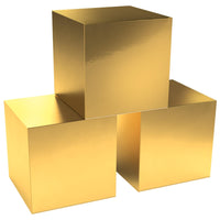 Foil Party Favor Boxes Gold - Bulk 36 Pack