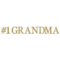 Grandparent's Day #1 Grandma Streamer - Bulk 12 Pack