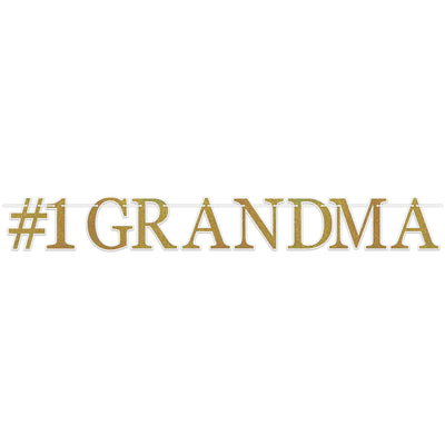 Grandparent's Day #1 Grandma Streamer - Bulk 12 Pack