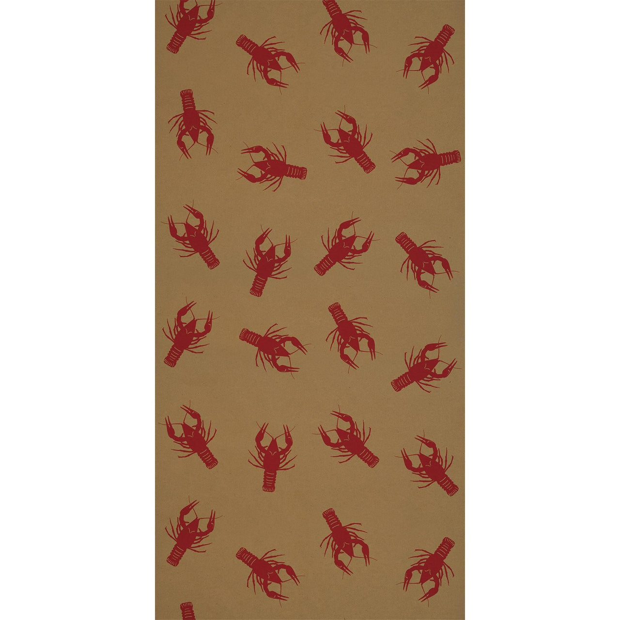 Mardi Gras Crawfish Kraft Paper Table Roll - Bulk 6 Pack