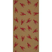 Mardi Gras Crawfish Kraft Paper Table Roll - Bulk 6 Pack