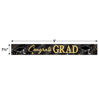 Beistle Metallic Congrats Grad Banner