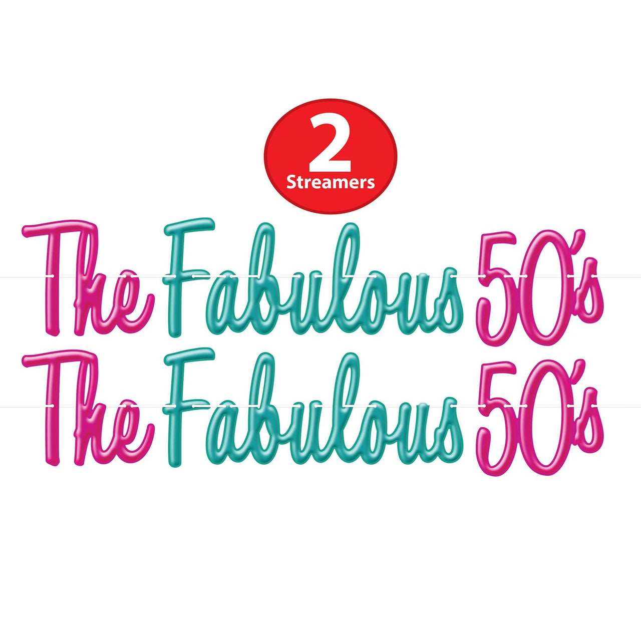 Beistle The Fabulous 50's Streamer