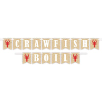 Mardi Gras Crawfish Boil Streamer - Bulk 12 Pack