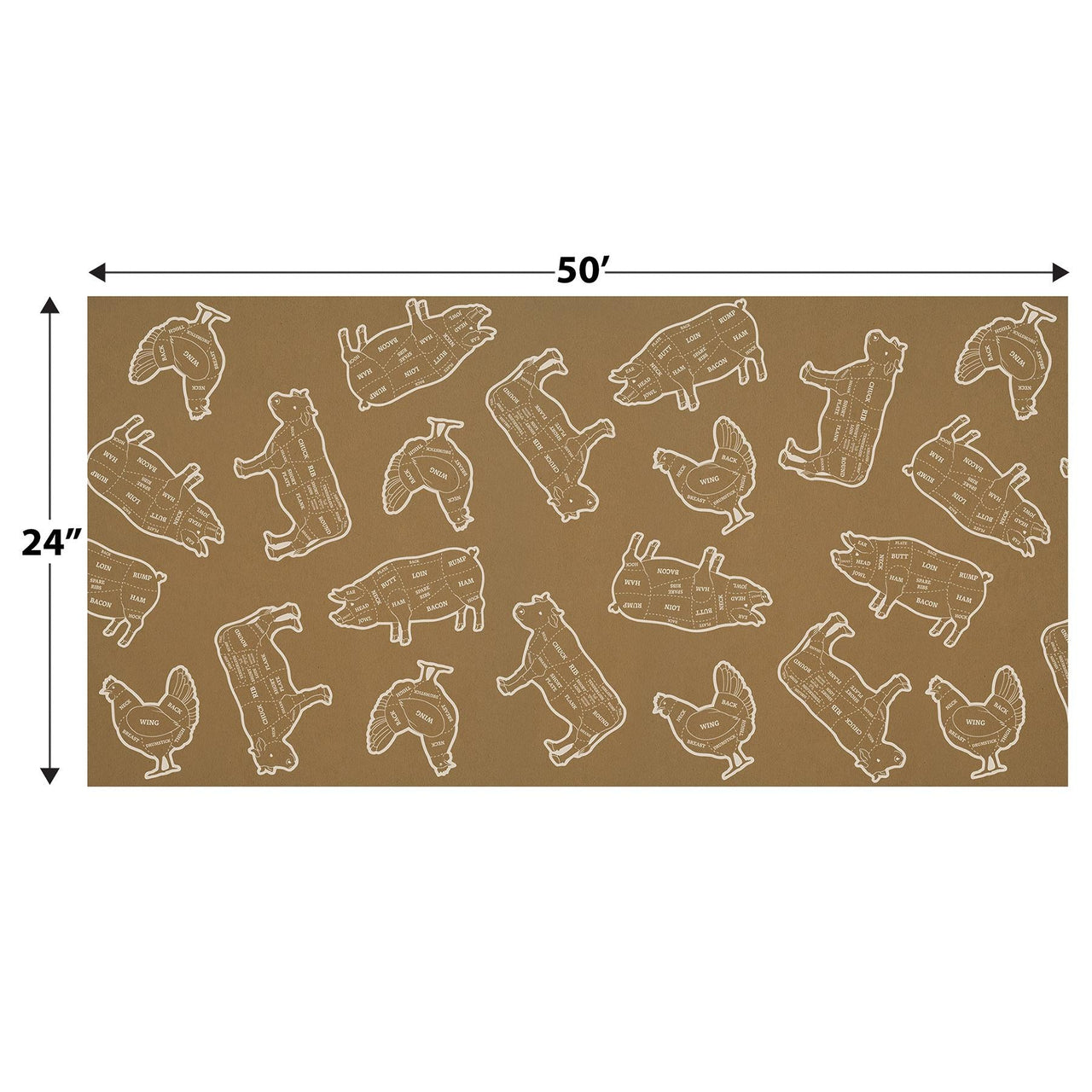 Beistle BBQ Kraft Paper Table Roll