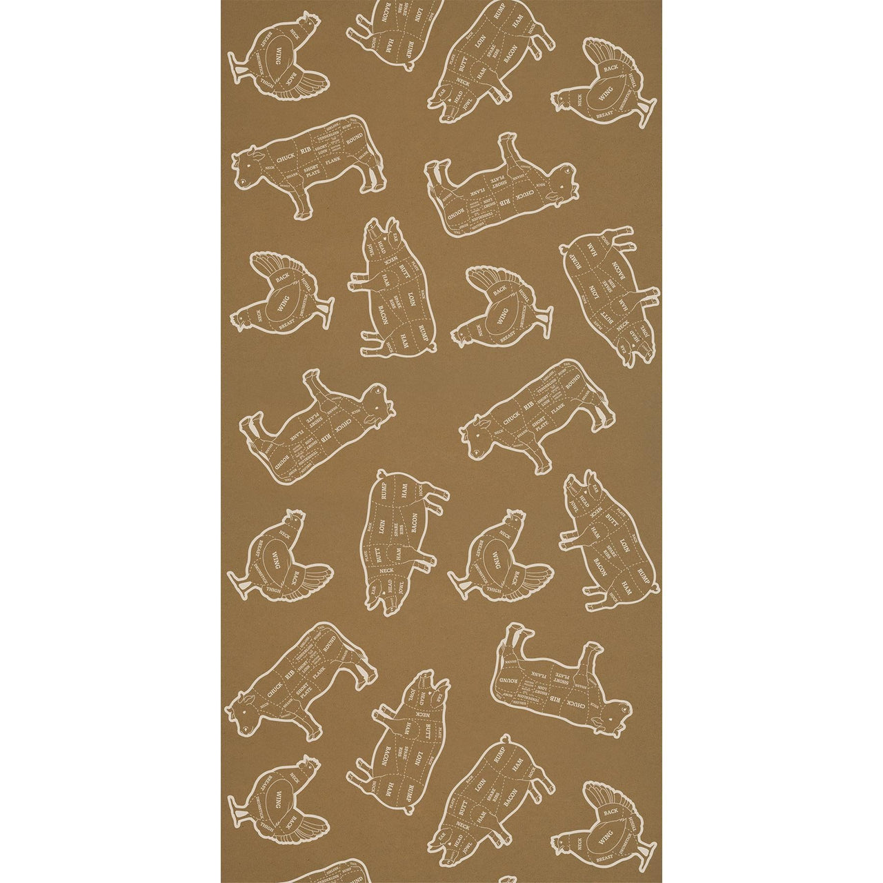 BBQ Kraft Paper Party Table Roll - Bulk 6 Pack