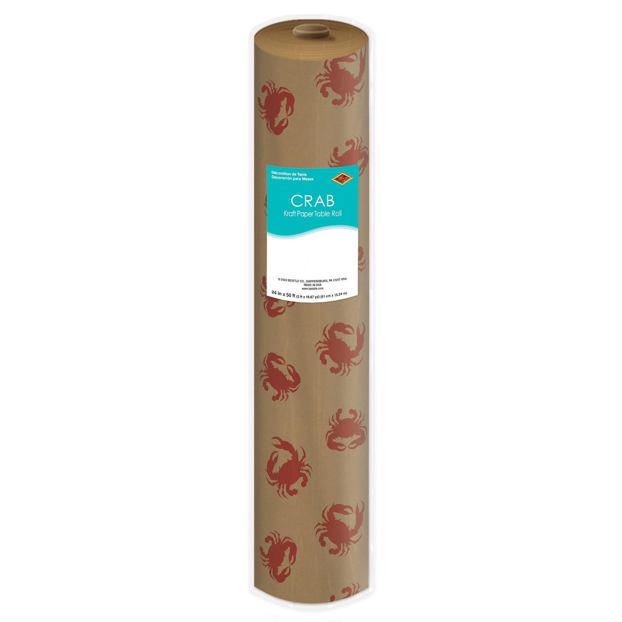 Beistle Crab Kraft Paper Table Roll