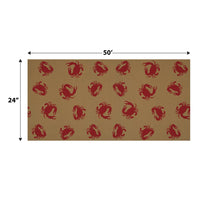 Beistle Crab Kraft Paper Table Roll