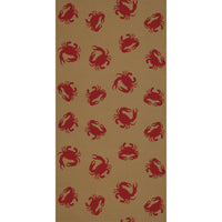 Luau Party Crab Kraft Paper Table Roll - Bulk 6 Pack