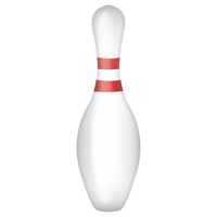 Bowling Pin Party Cutout - Bulk 24 Pack