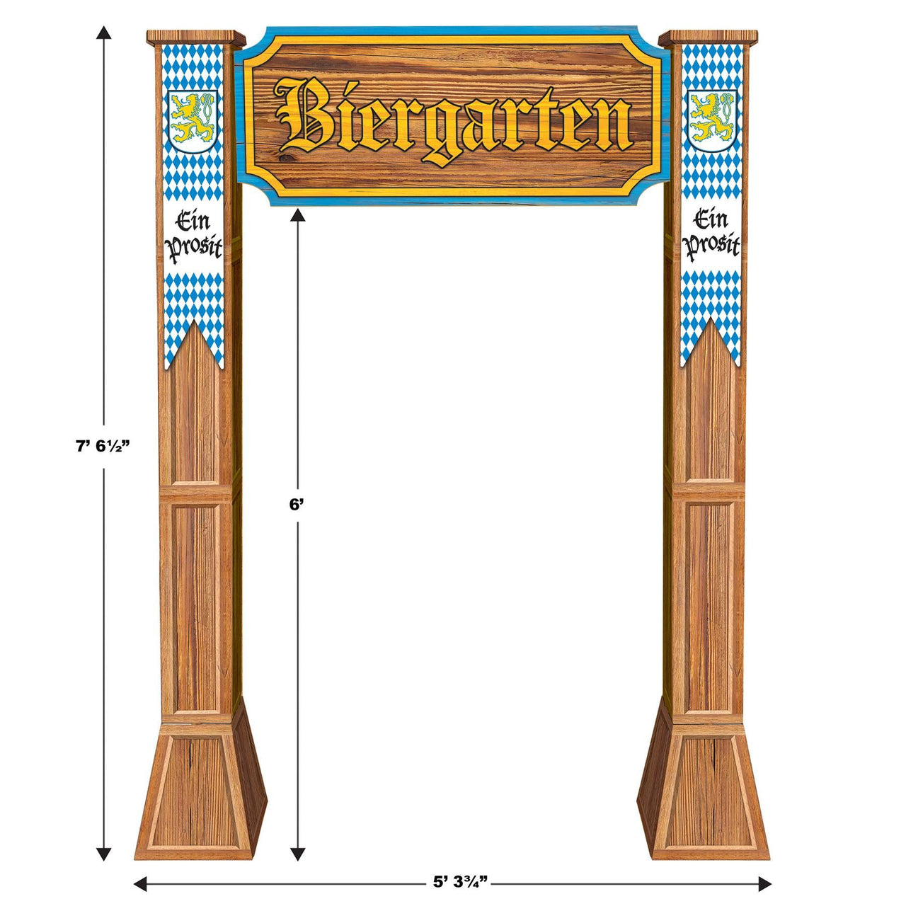Beistle 3-D Biergarten Archway Prop