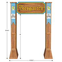 Beistle 3-D Biergarten Archway Prop