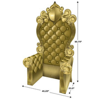 Gold 3-D Prom Throne Prop (1 per package)