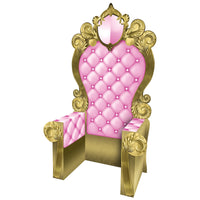 Pink and Gold 3-D Prom Throne Prop (1 per package)