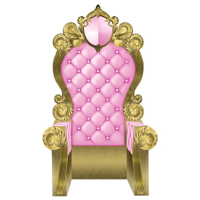 Pink and Gold 3-D Prom Throne Prop (1 per package)