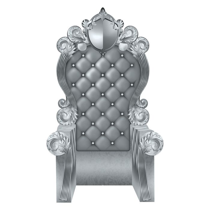 Silver 3-D Prom Throne Prop (1 per package)