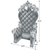Silver 3-D Prom Throne Prop (1 per package)