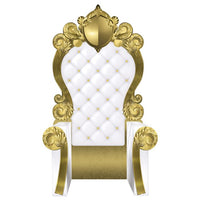 White and Gold 3-D Prom Throne Prop (1 per package)