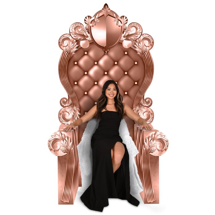 Pink and Gold 3-D Prom Throne Prop (1 per package)