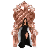 Pink and Gold 3-D Prom Throne Prop (1 per package)