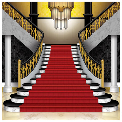 Red Carpet Grand Staircase Party Photo Prop