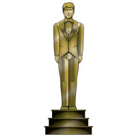 Red Carpet Male Statuette Party Stand-Up Decoration