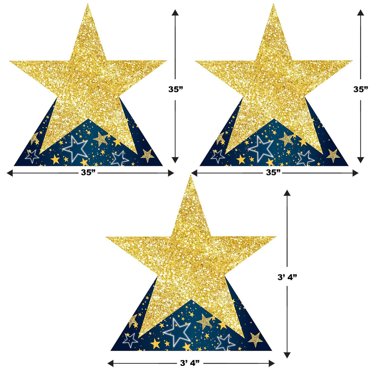 Beistle Starry Night Star Stand-Ups