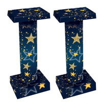 Starry Night 3-D Short Party Column Prop - Bulk 2 Pack