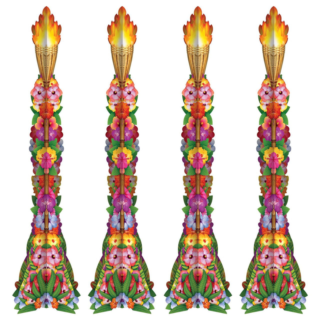 Luau 3-D Tiki Torch Props