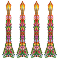 Luau 3-D Tiki Torch Props