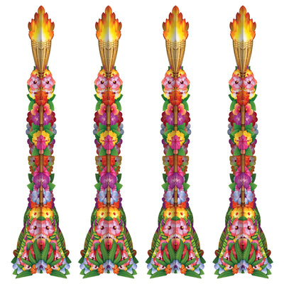 Luau 3-D Tiki Torch Props