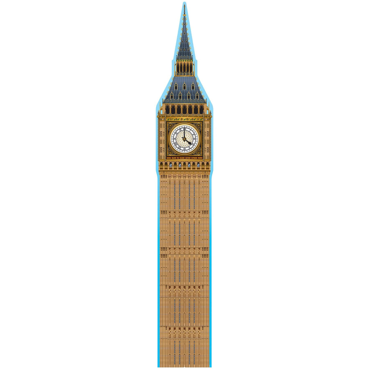 Big Ben Stand-Up Decoration Decoration - Bulk 4 Pack