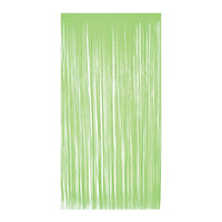 1-Ply Plastic Fringe Curtain neon lime - Bulk 6 Pack