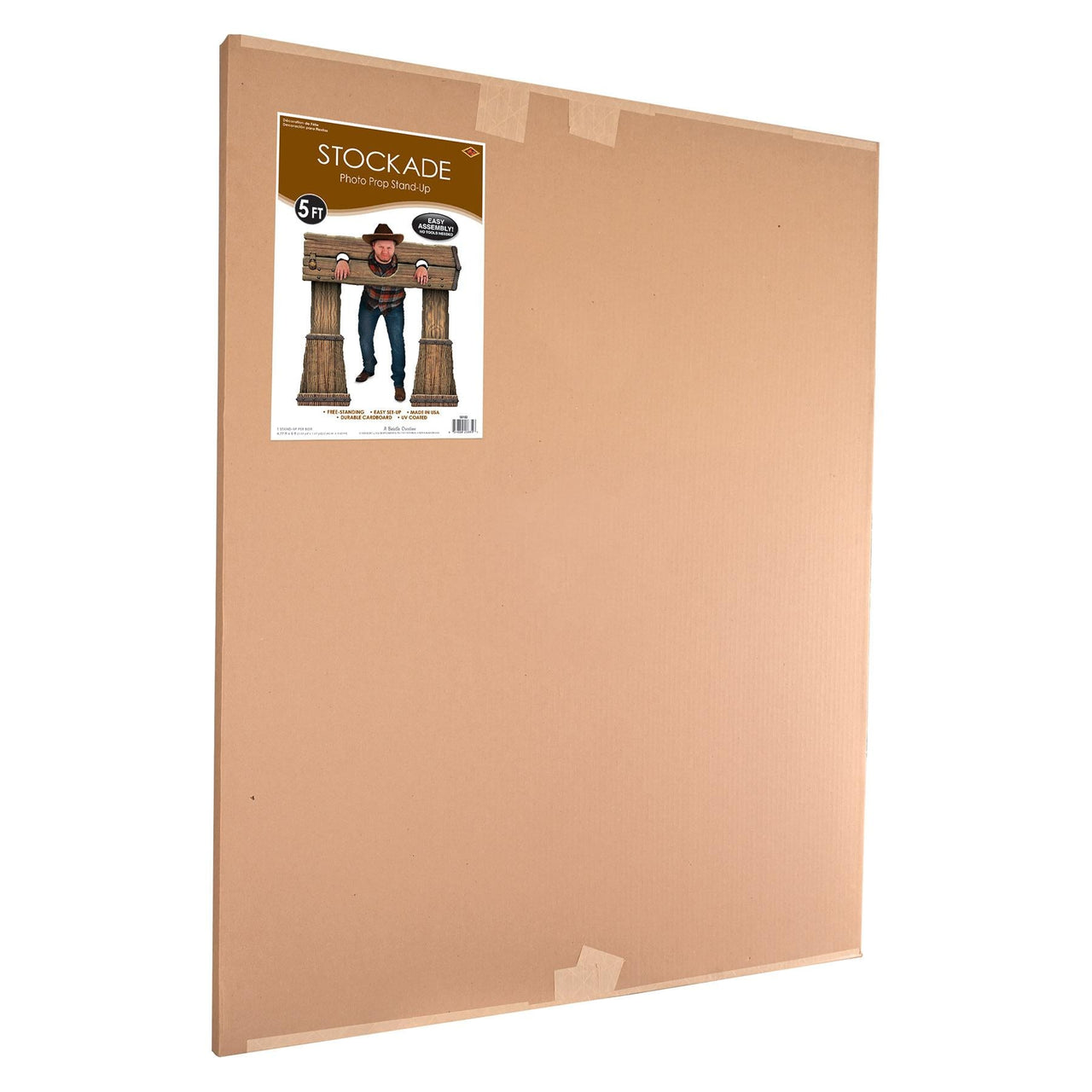 Beistle Stockade Photo Prop Stand-Up - Western Photo Prop 5 Feet x 57 inch