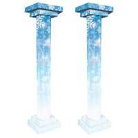 Winter Wonderland 3-D Tall Column Props - Bulk 2 Pack