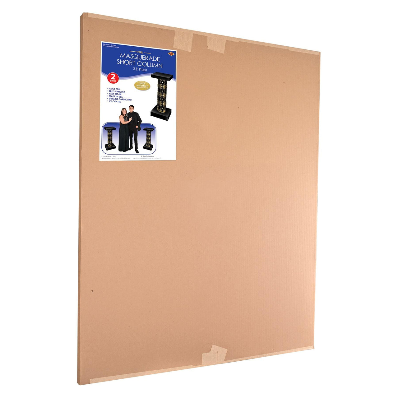 2 Pack Bulk Masquerade 3-D Short Column Props