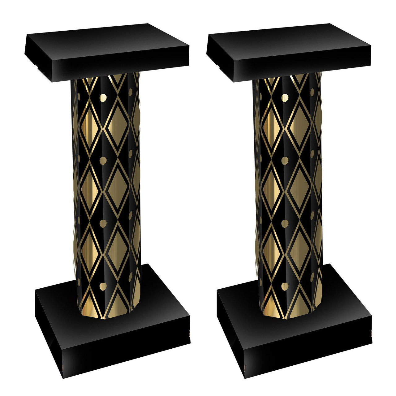 Masquerade 3-D Short Column Props - Bulk 2 Pack