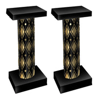 Masquerade 3-D Short Column Props - Bulk 2 Pack