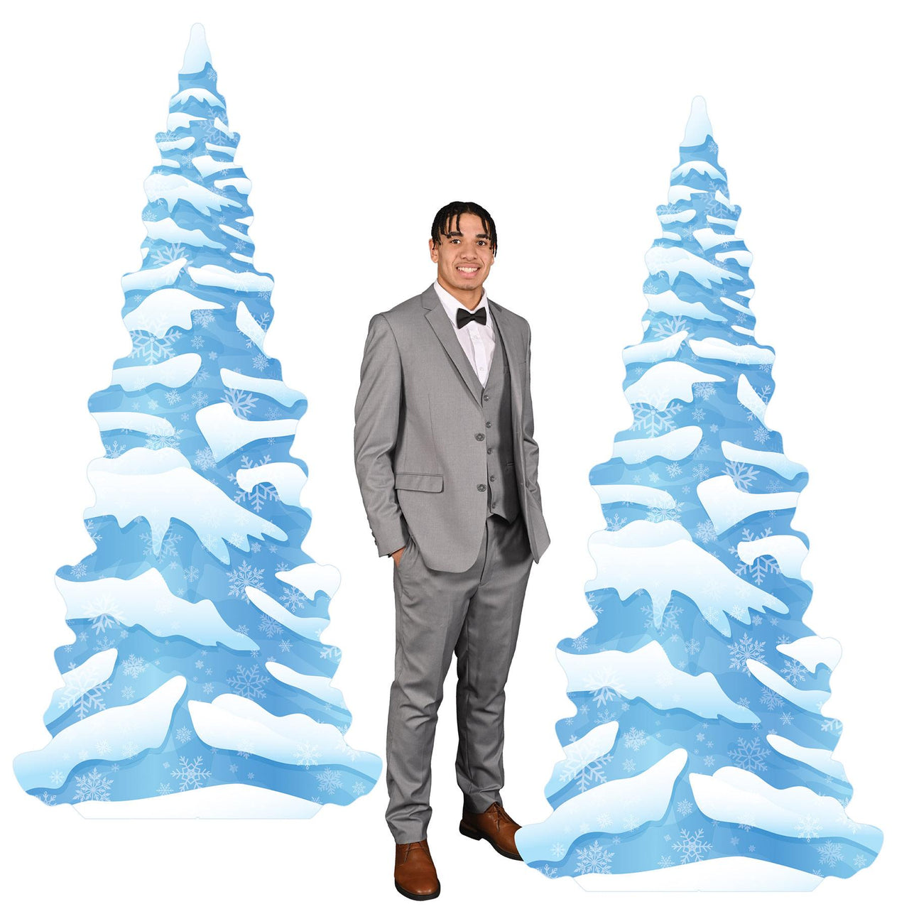 Winter Wonderland Tree Stand-Ups - Prom Decor - 78 Inch x 36.25 Inch