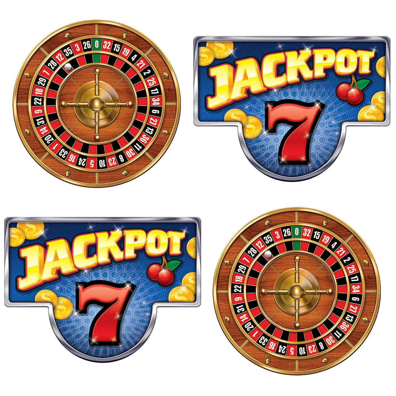 Casino Hang Roulette Wheels & Jackpot Signs