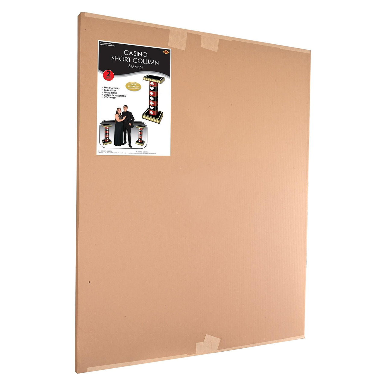 2 Pack Bulk Casino 3-D Short Column Props