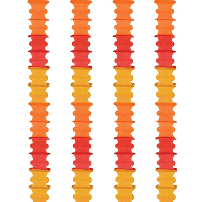 Ceiling Drops golden-yellow, orange, red - Bulk 48 Pack