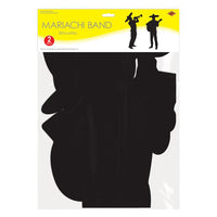 24 Pack Bulk Mariachi Band Silhouette Decorations