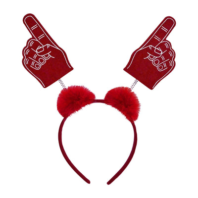 #1 Hand Boppers with Marabou red - Bulk 12 Pack