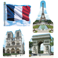 French Cutouts printed 2 sides - Bulk 48 Pack