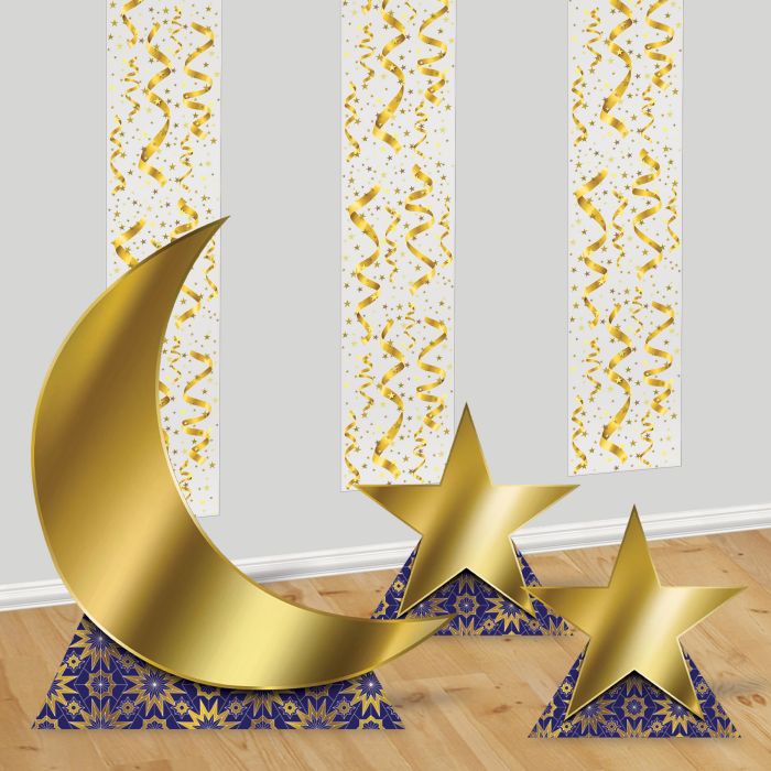 12 Pack Bulk Ramadan Moon/Stars Stand-Ups