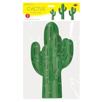 36 Piece Bulk Foil Cactus Silhouette Decorations
