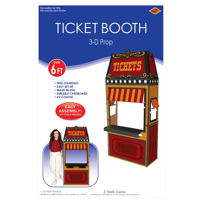 4 Pack Bulk 3-D Ticket Booth Prop