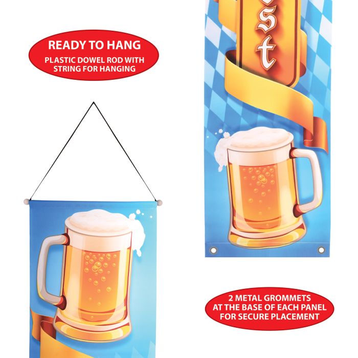 12 Pack Bulk Oktoberfest Fabric Door Panel Set